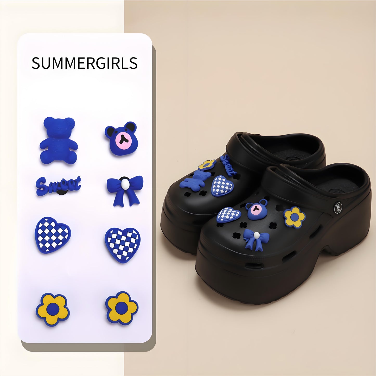 ๐ป๐ DIY Blue Teddy Bear Clogs โ Cute & Cozy! ๐๐พ