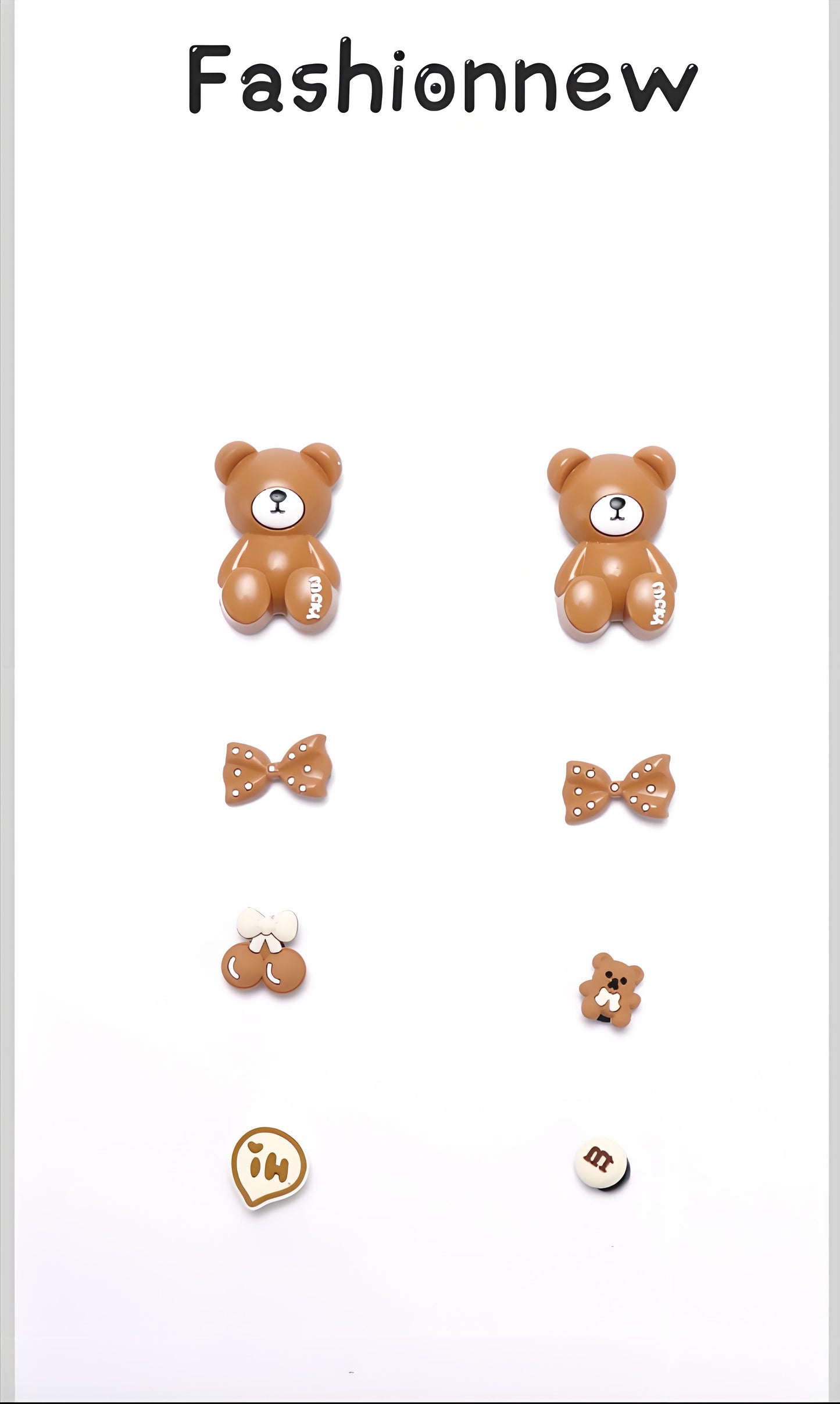 🐻DIY-Sweet and Adorable! Cartoon Brown Bear Clogs