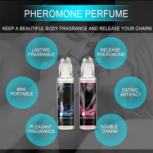 Long Lasting Pheromone Perfume for Men & Women, Ladies & Gentlemen Perfume, Women's Eau de Parfum Dreamy Glamorous Sexy Smell, 10ml, 0.33 Fl Oz