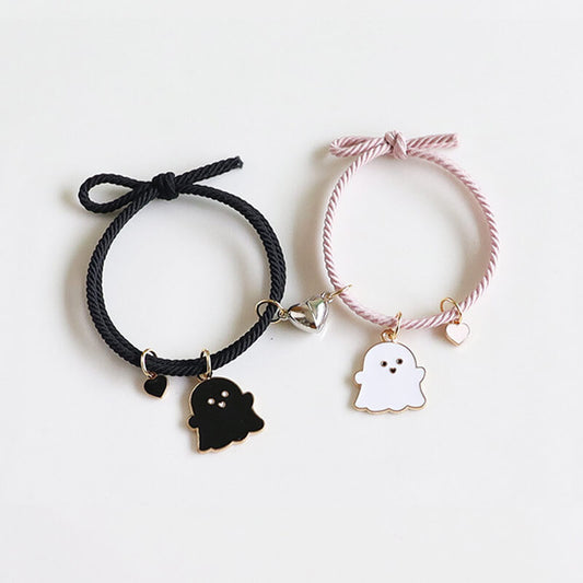 Black and White Ghost Magnetic Bracelet for BFF