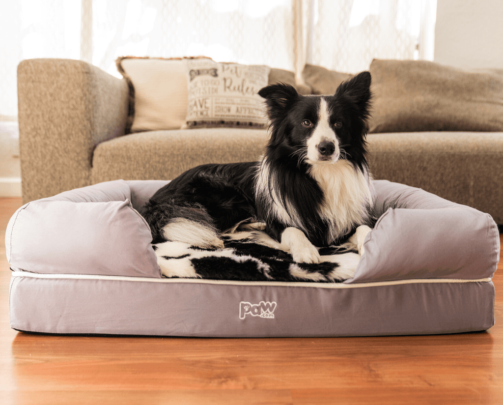 PupLounge™ Topper - Black Faux Cowhide Topper (Bed Not Included)
