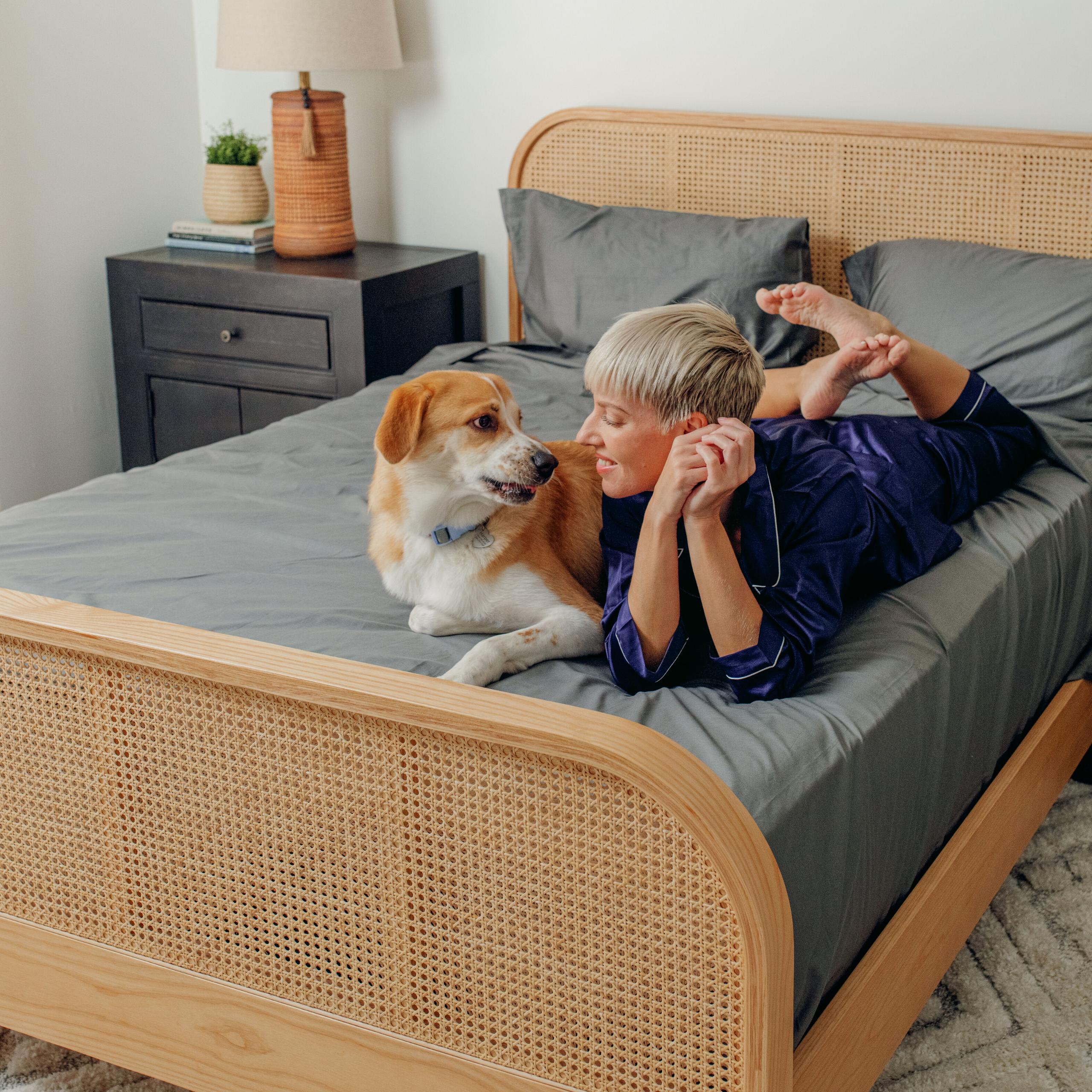 PupSheets™ Hair-Resistant, Antimicrobial, & Cooling Sheet Set + FREE Pet Odor Eliminator Spray