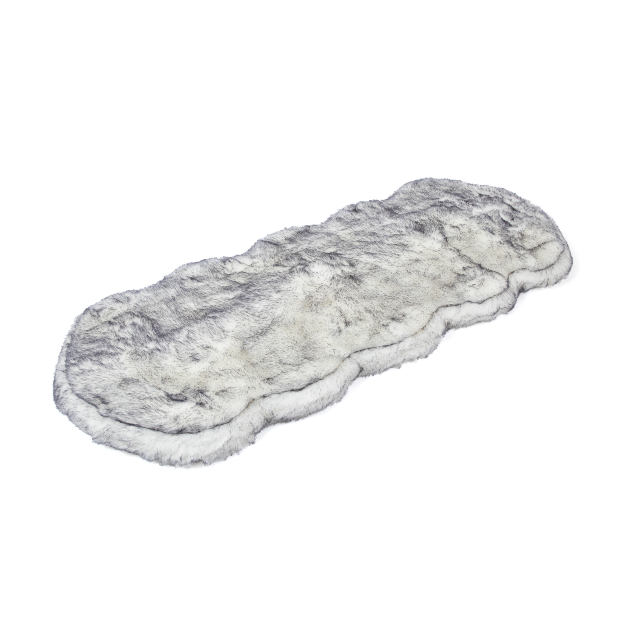 PupRug™ Runner Luxe Faux Fur Memory Foam Dog Bed - Ultra Plush Arctic Fox