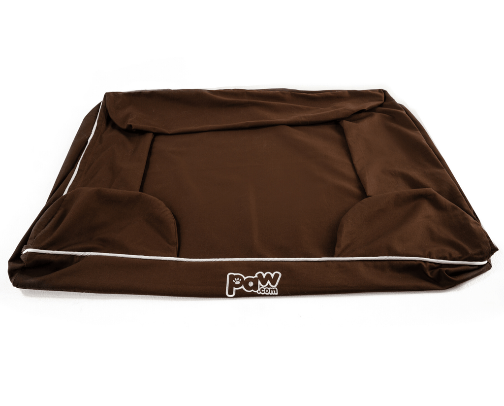 PupLounge™ Memory Foam Dog Bed Cover - Brown (Bed Not Included)