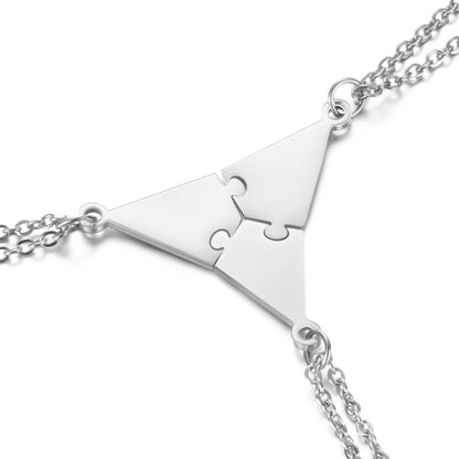 3-10 People Personalized Pizza Friendship Necklaces