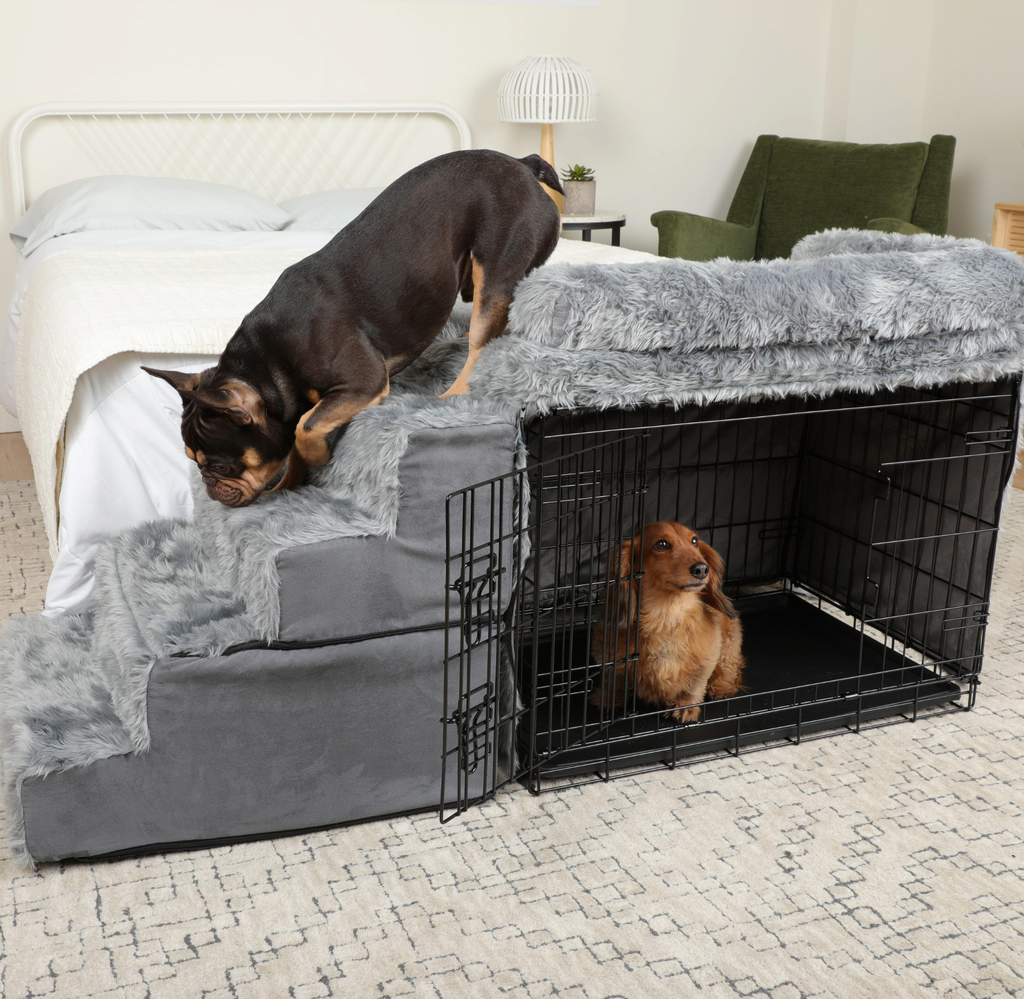 Pet Bedside Sleeper Crate Kit & Stairs