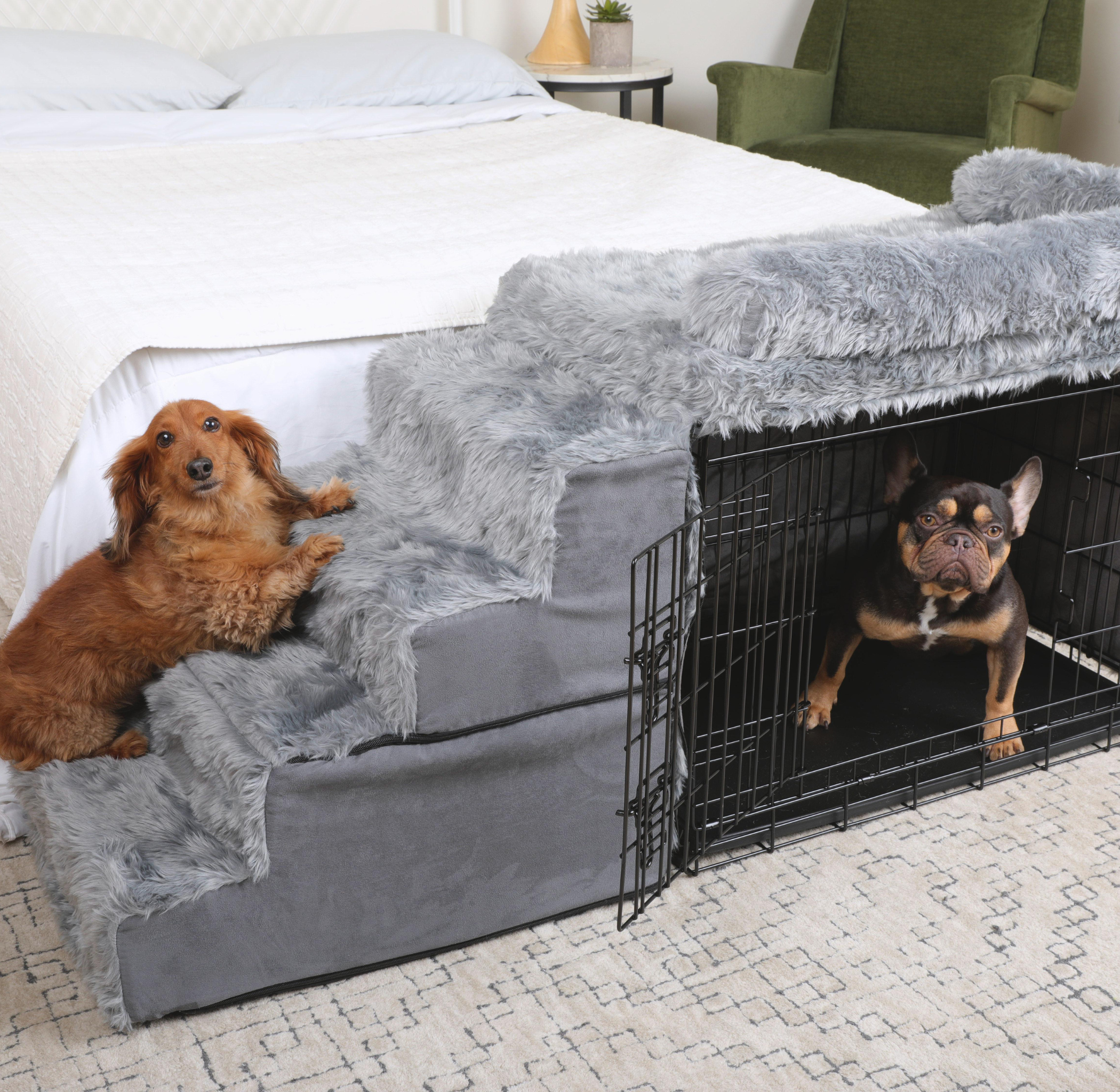 Pet Bedside Sleeper Crate Kit & Stairs