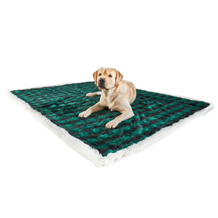 PupProtector™ Waterproof Throw Blanket - Green Buffalo Plaid