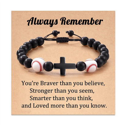 5 Styles Sports Ball Cross Bracelet | Perfect Gift for Sports Lovers