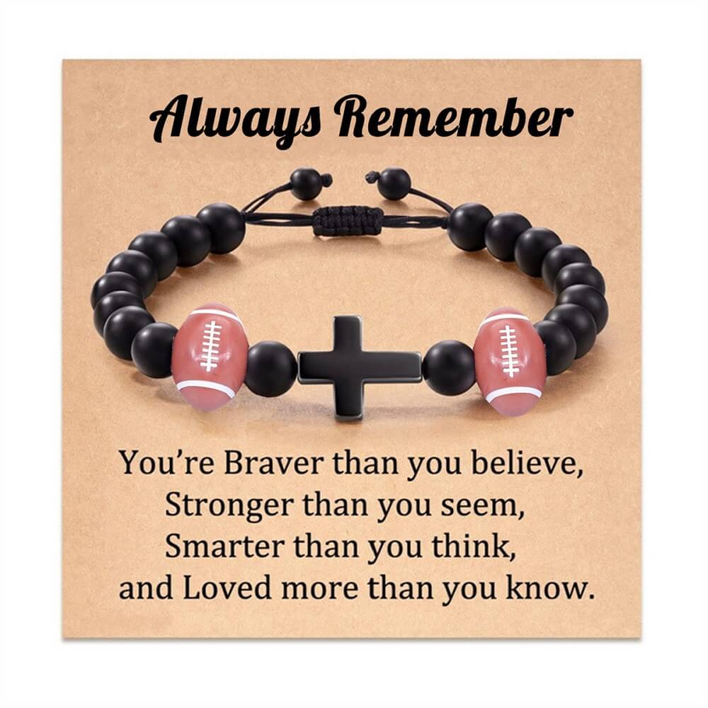 5 Styles Sports Ball Cross Bracelet | Perfect Gift for Sports Lovers