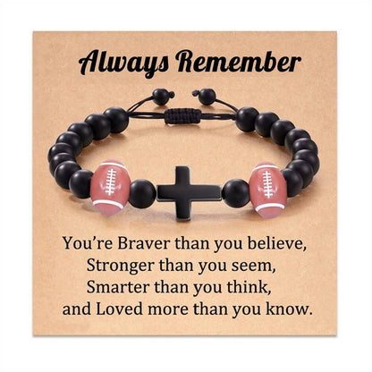 5 Styles Sports Ball Cross Bracelet | Perfect Gift for Sports Lovers