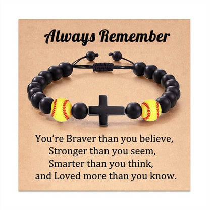 5 Styles Sports Ball Cross Bracelet | Perfect Gift for Sports Lovers