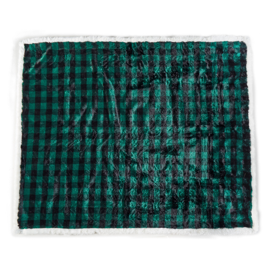PupProtector™ Waterproof Throw Blanket - Green Buffalo Plaid