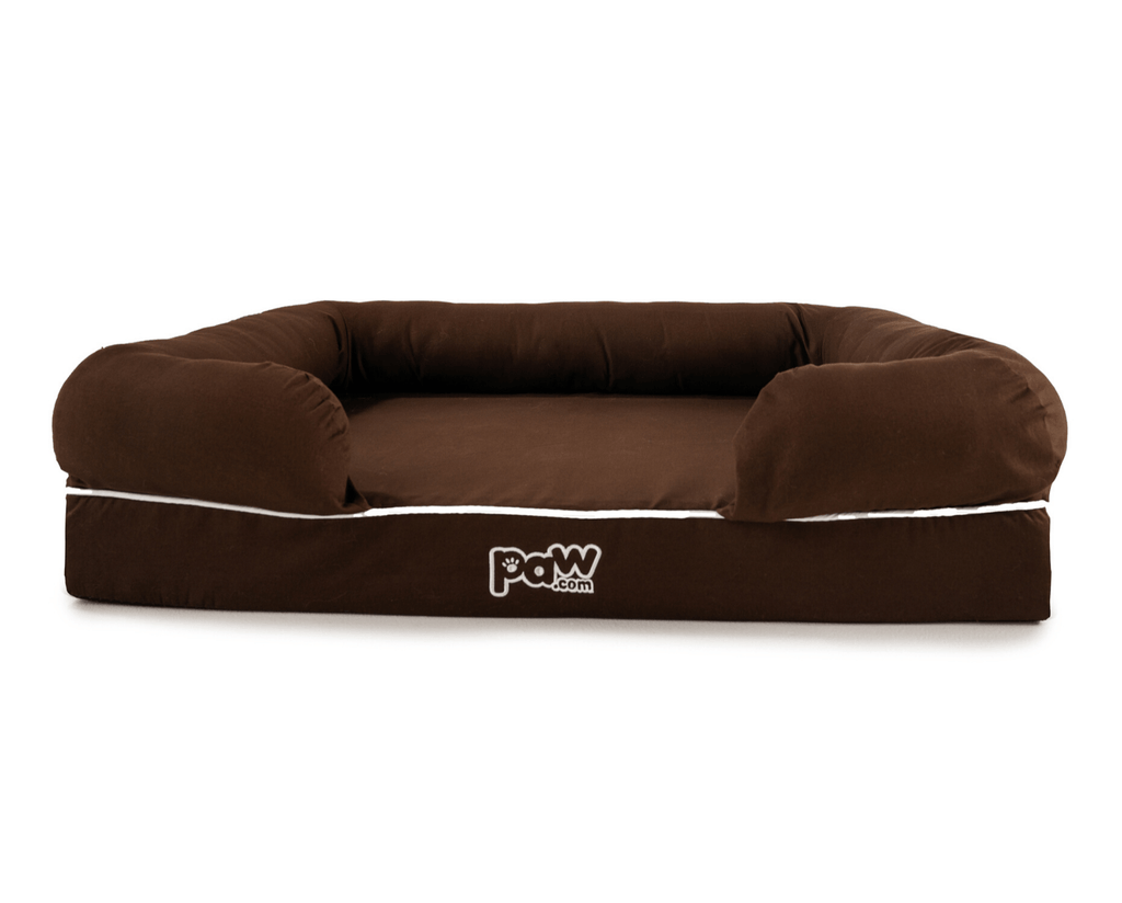 PupLounge™ Memory Foam Dog Bed Cover - Brown (Bed Not Included)