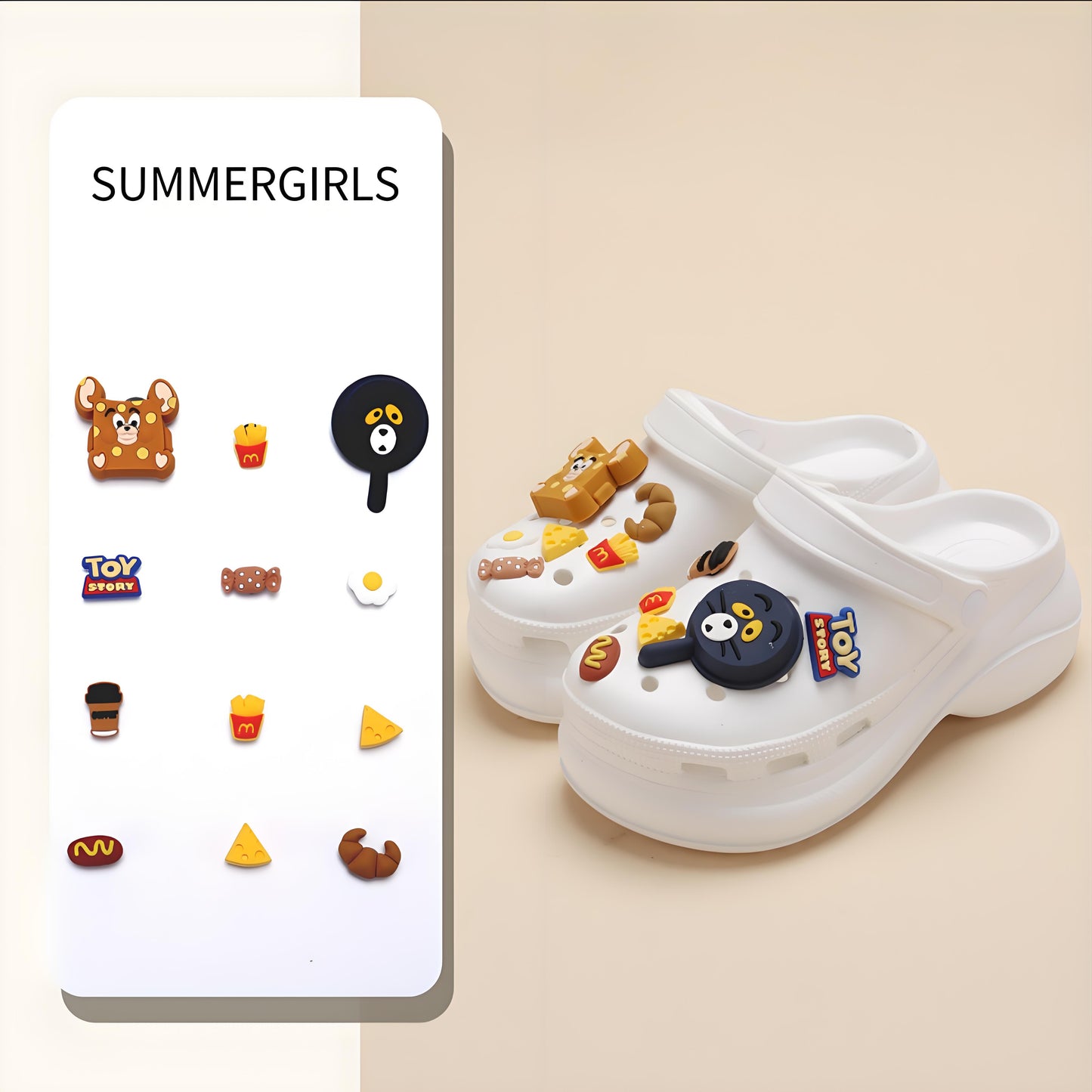 🐱🐭DIY-Fun Food Party! Block - style Cat and Mouse Clogs