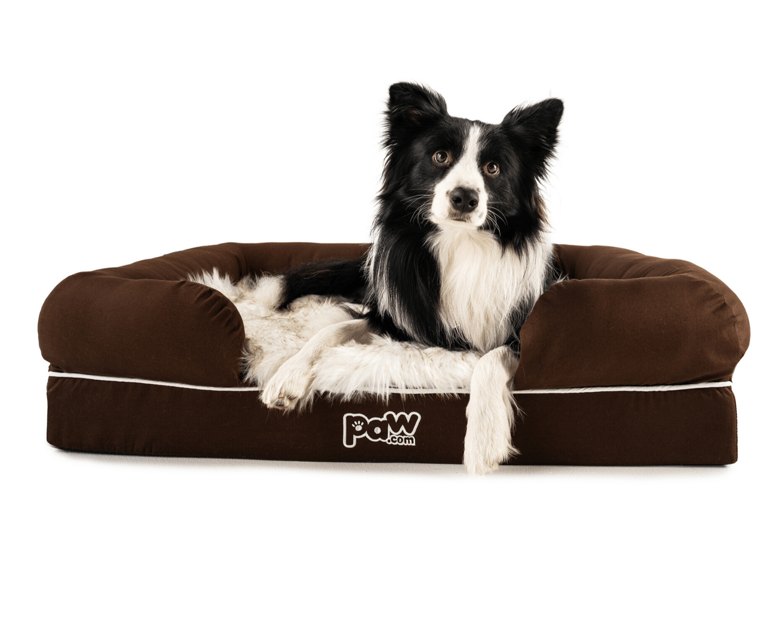 PupLounge™ Memory Foam Dog Bed Cover - Brown (Bed Not Included)