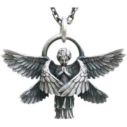 Angel Necklace Pendant Silver for Best friend