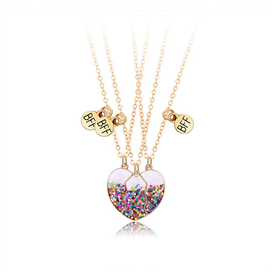 Colorful Magnetic Friendship Necklaces for 3