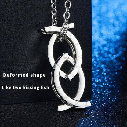 2-in-1 Foldable "Forever" Pendant & Ring Necklace