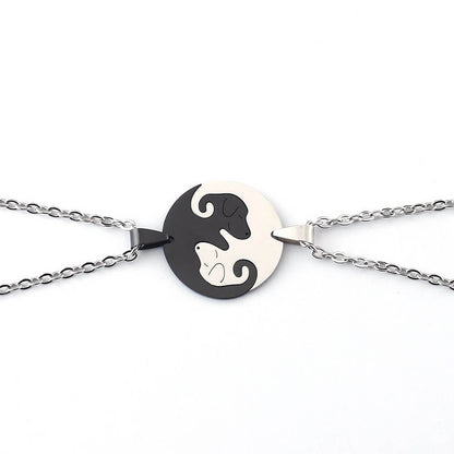Dog Pendant Friendship Necklace