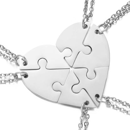 2 To 8 People Friend Group Engraved Name Necklaces