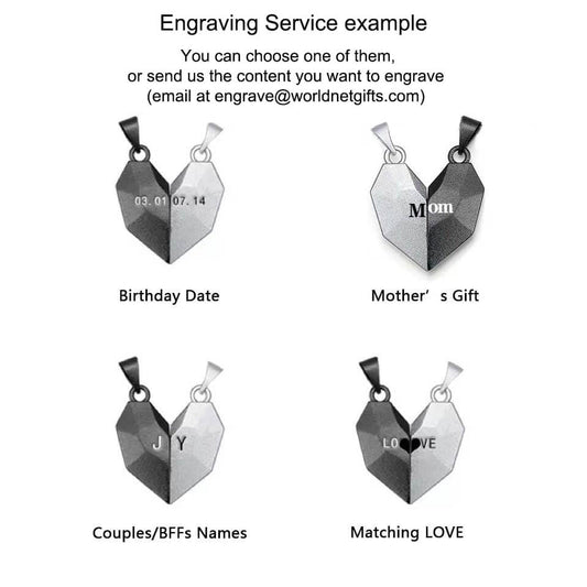 Personalized Magnetic Heart Necklace