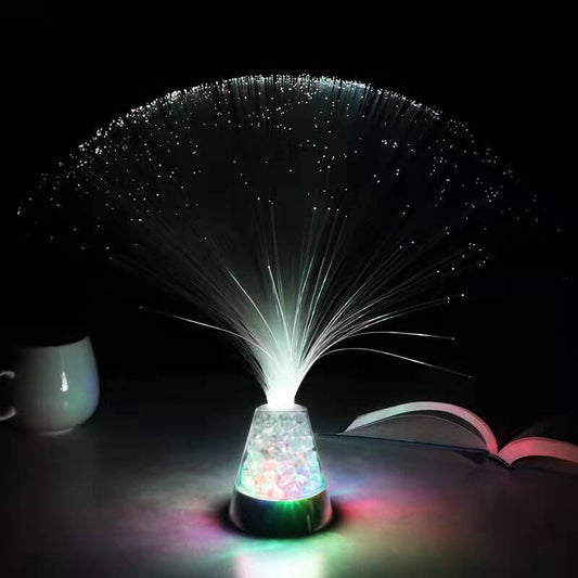 Fiber Optic Lamp Color Changing Crystal Base