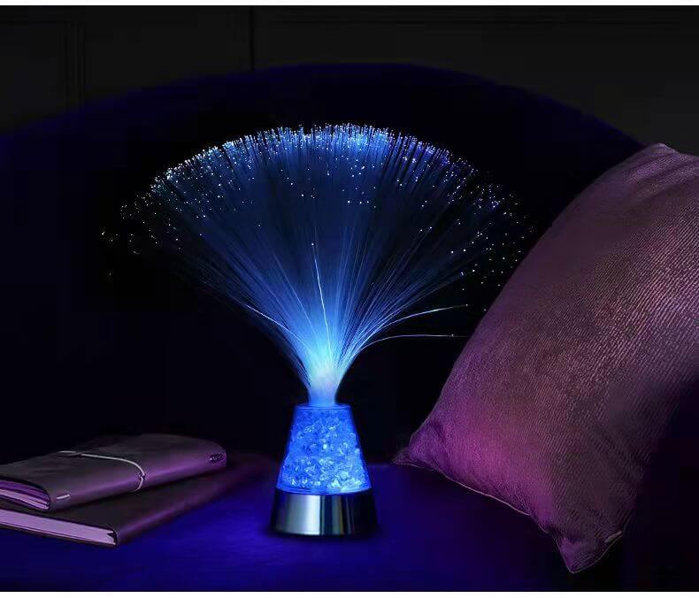 Fiber Optic Lamp Color Changing Crystal Base