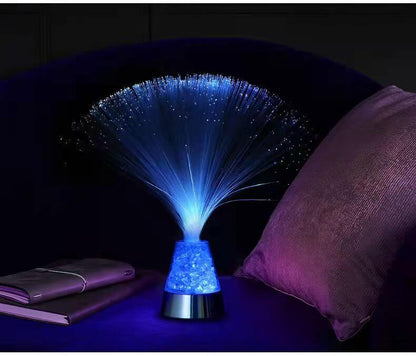 Fiber Optic Lamp Color Changing Crystal Base