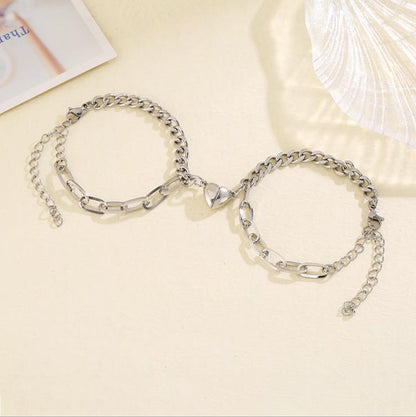 Love Magnets Attract Couple Bracelet