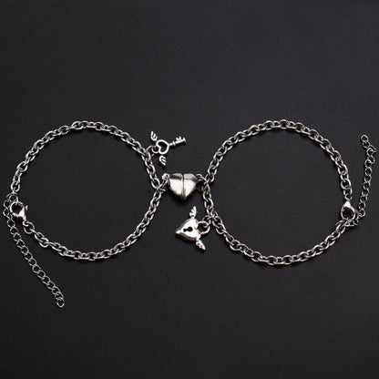 Love Magnets Attract Couple Bracelet