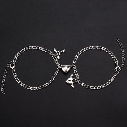 Love Magnets Attract Couple Bracelet