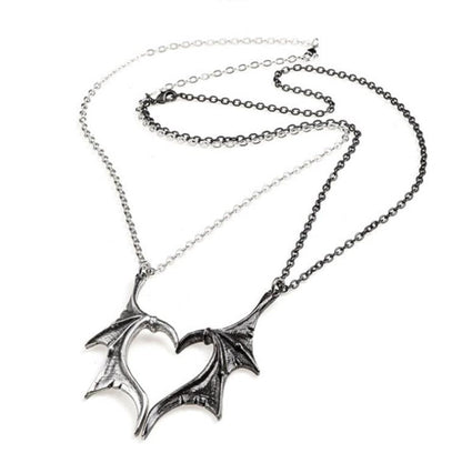 Magnetic Winged Heart Couple Necklaces