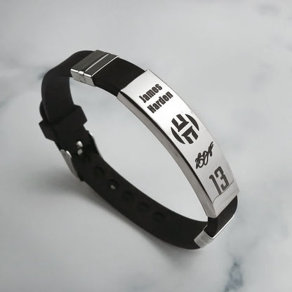 NBA Star Personalized Signature Silicone Bracelet