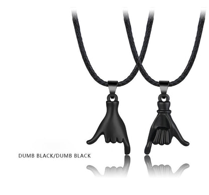 Pinkie Promise Couple Necklaces - Matching Jewelry Set for Couples & Best Friends