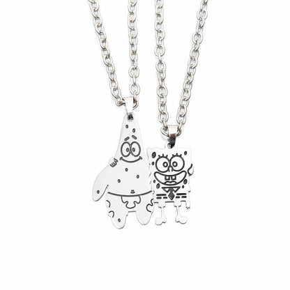 Patrick and Spongebob Necklace 2.0