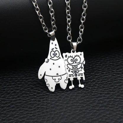 Patrick and Spongebob Necklace 2.0