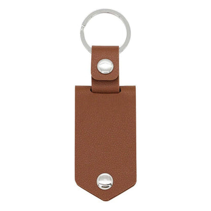 Personalized Leather Keychain with Picture and Text