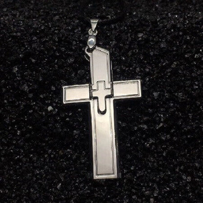 Self-defence Cross Titanium Steel Necklace