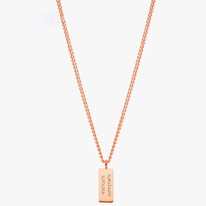 Sleek Bar Necklace with Custom Engravings - Ideal Gift for Friends & Family