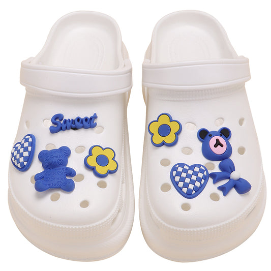 🐻💙 DIY Blue Teddy Bear Clogs – Cute &amp; Cozy! 💙🐾