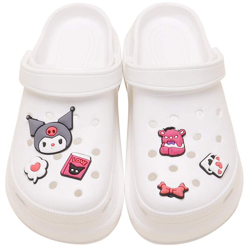 🎀DIY-Sweet, Cool and Adorable! Cartoon Kuromi Clogs