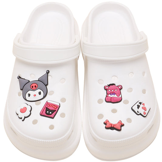 🎀DIY-Sweet, Cool and Adorable! Cartoon Kuromi Clogs