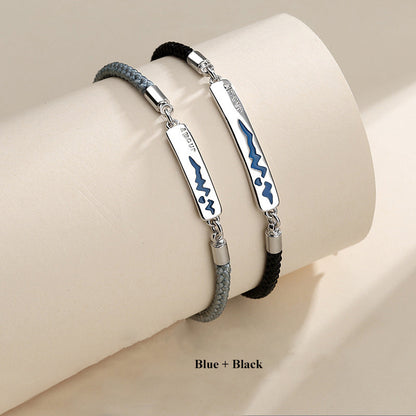 Personalized Engraved Color Changing Couple Bracelet