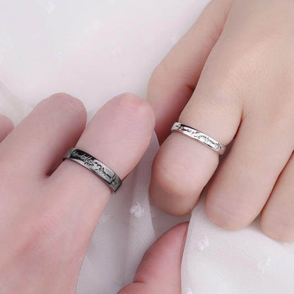 Heart Rate Rings for Couple