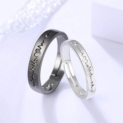Heart Rate Rings for Couple