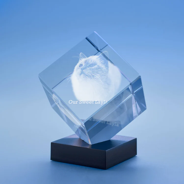 Cube 3D Photo Crystal