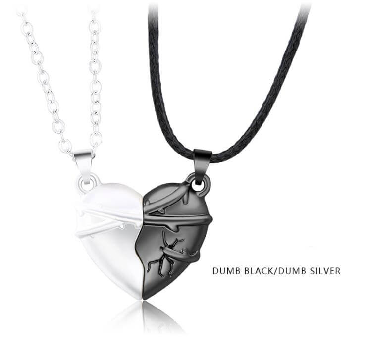 Magnetic Heart Necklace for Couples