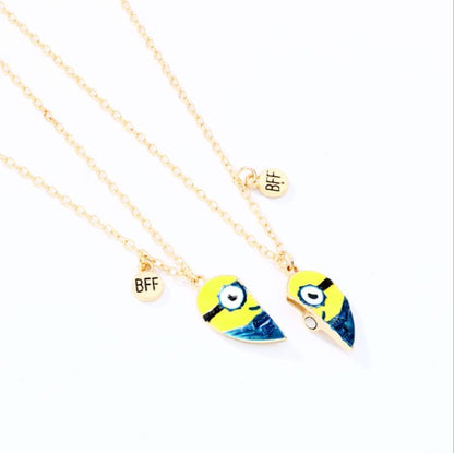 Minion best friend necklace