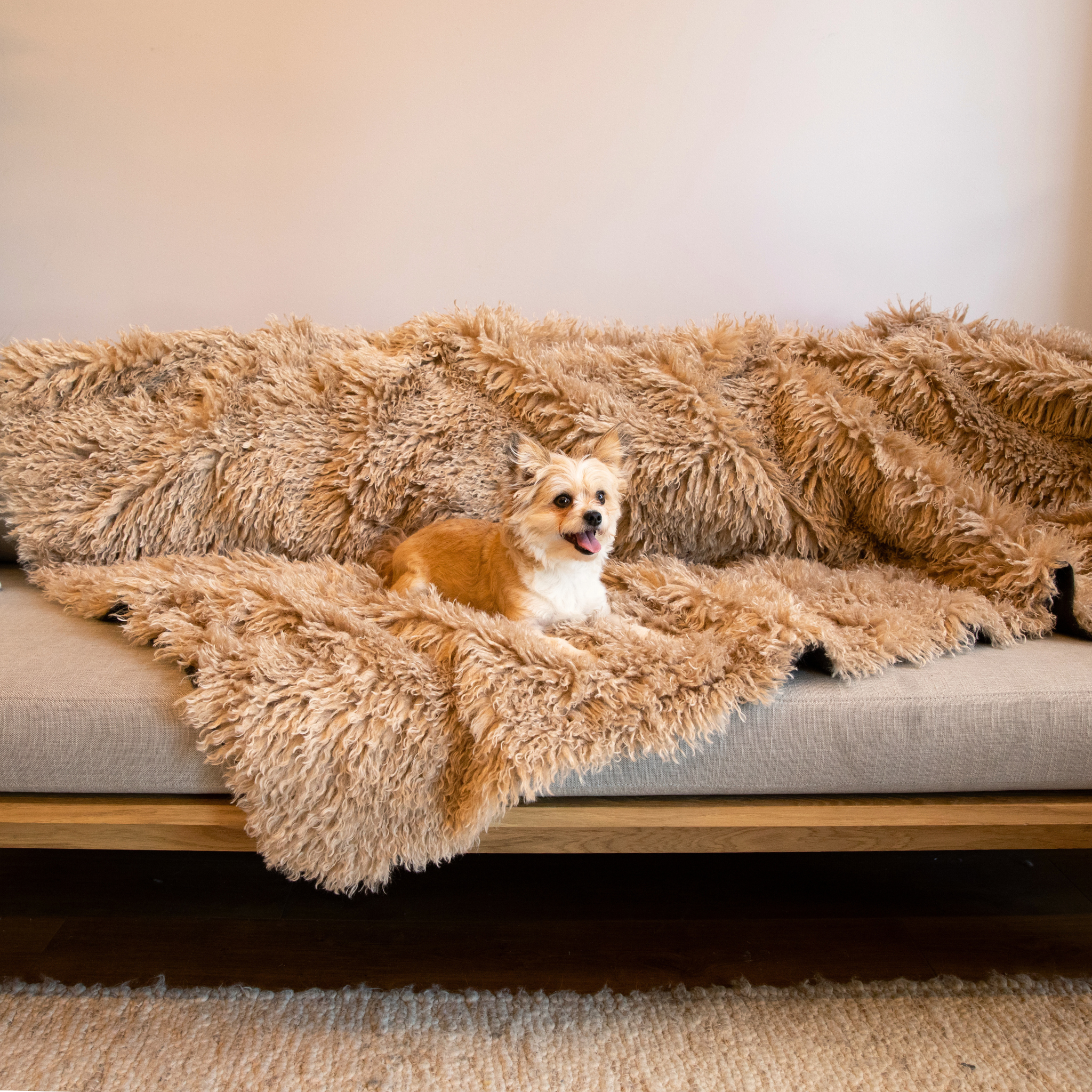 PupProtector™ Luxe Waterproof Faux Fur Blanket - Plush Sheep